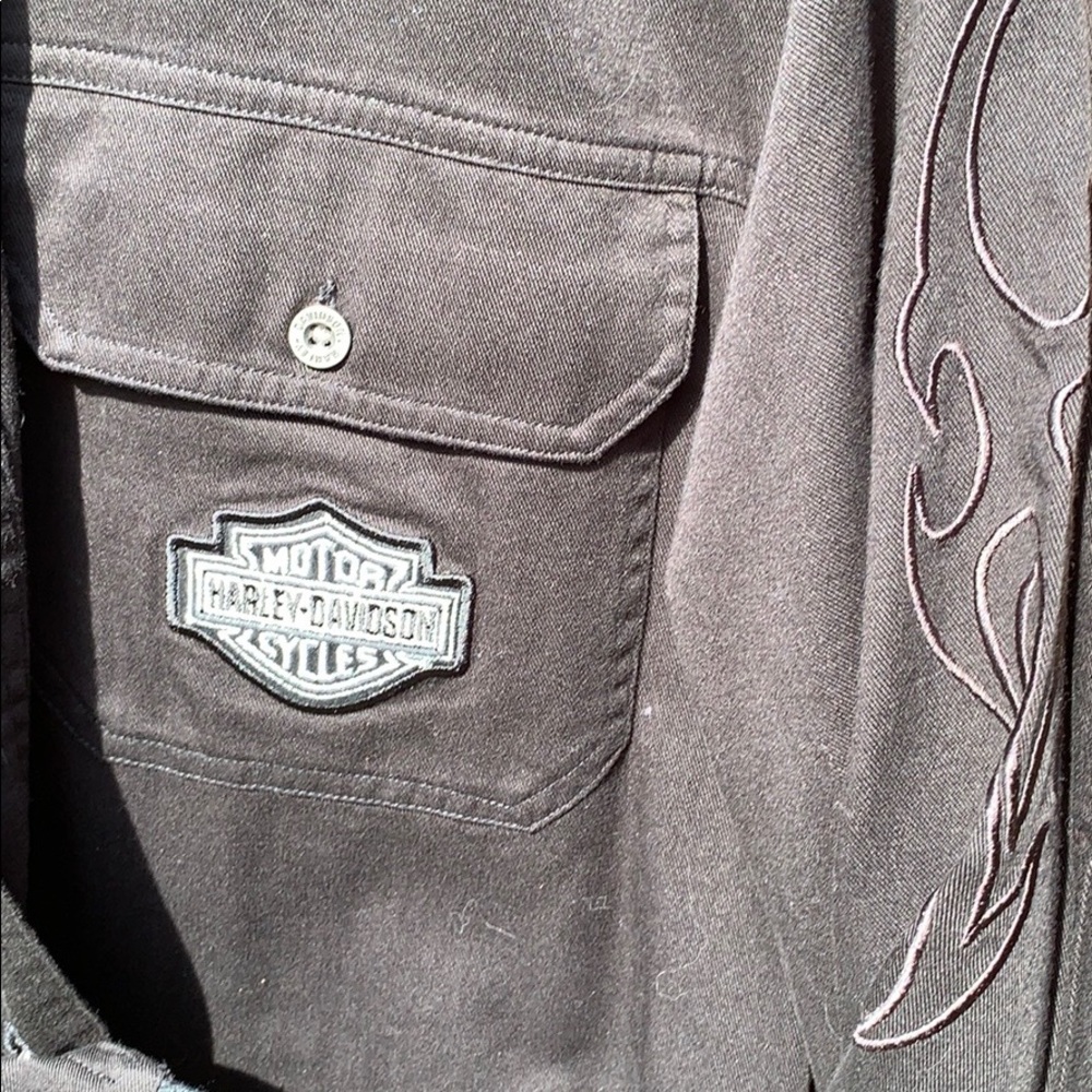 Men's Long Sleeve Embroider Shirt